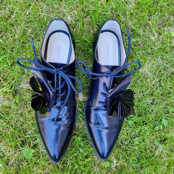 Delpozo Leather Lace up flats - Picture 2 of 7